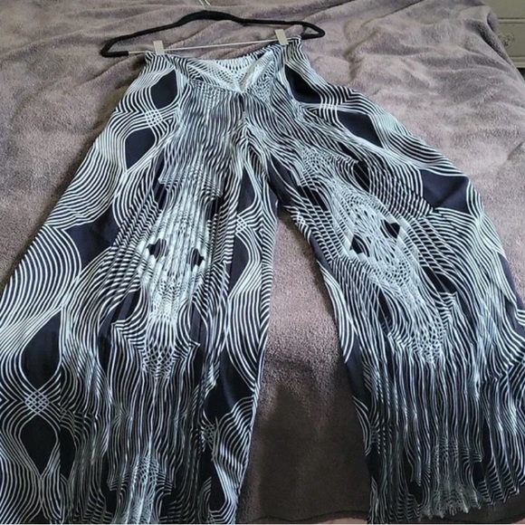 Leifsdottir Anthropologie Abstract Print Wide Leg Pants | Palazzo | Size 12 - Picture 2 of 8